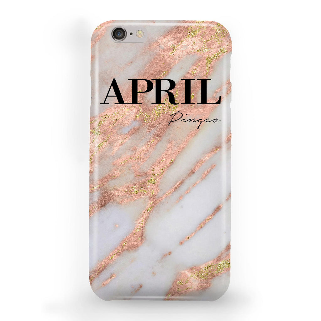 Personalised Aprilia Marble Name iPhone 6/6s Case
