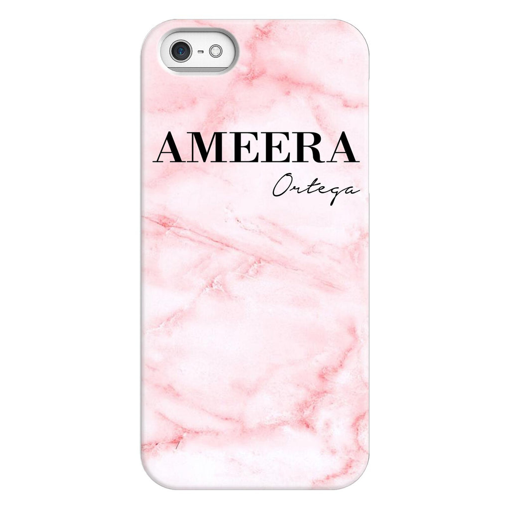 Personalised Cotton Candy Marble Name iPhone 5/5s/SE (2016) Case