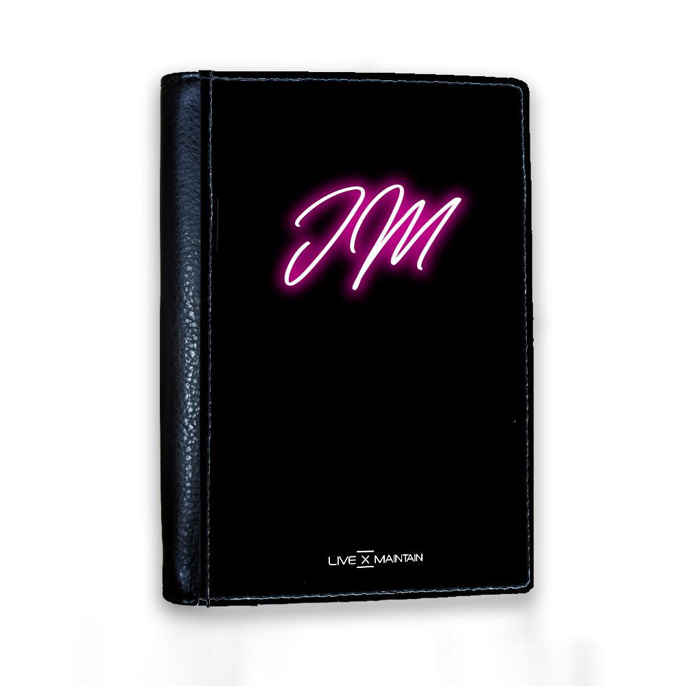 Personalised Neon Initial Passport Cover