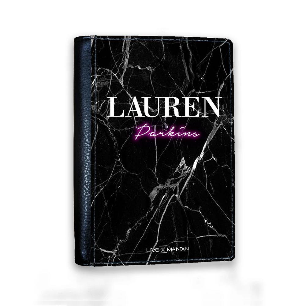 Personalised Neon Name Passport Cover