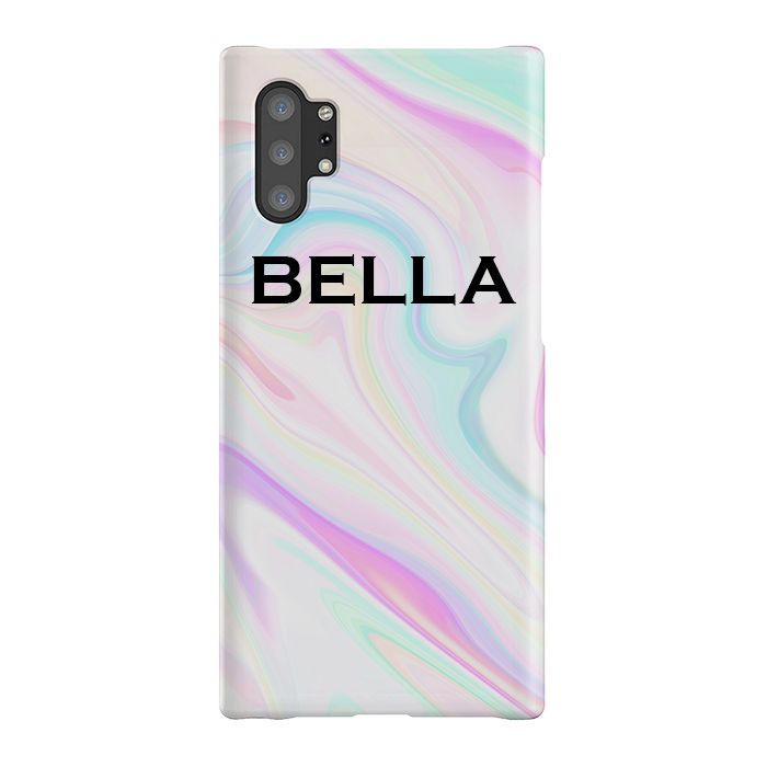 Personalised Pastel Swirl Name Samsung Galaxy Note 10+ Case