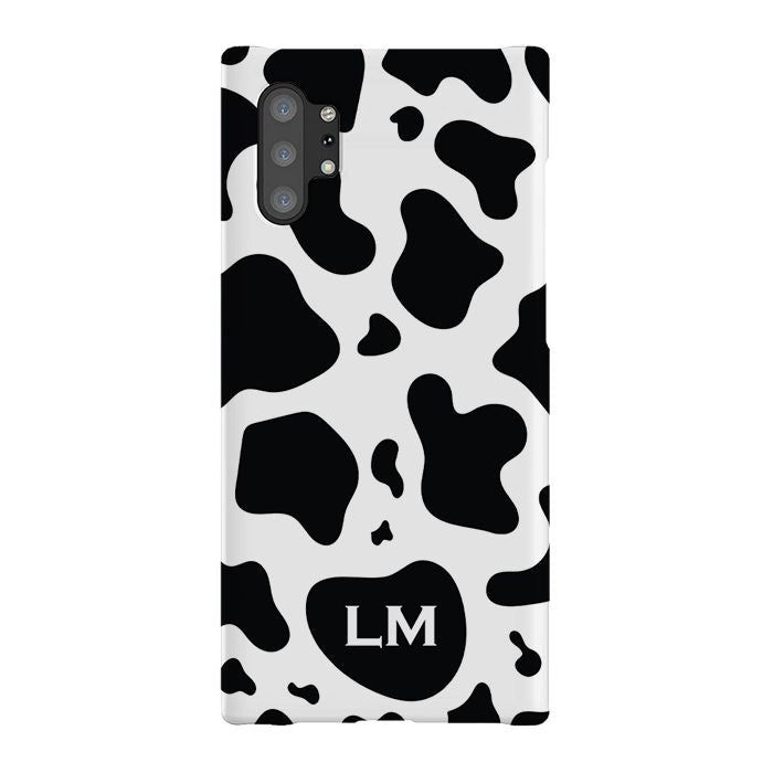 Personalised Cow Print Initials Samsung Galaxy Note 10+ Case