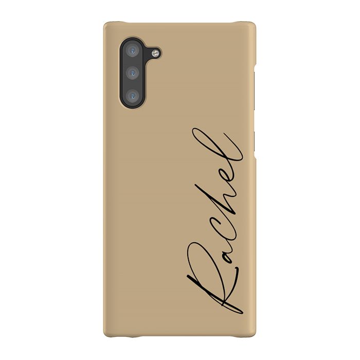 Personalised Tan Name Samsung Galaxy Note 10 Case