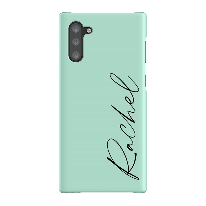 Personalised Pale Green Name Samsung Galaxy Note 10 Case