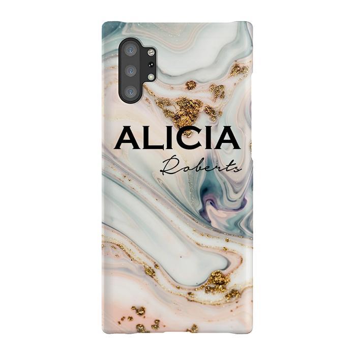 Personalised Fantasia Marble Name Samsung Galaxy Note 10+ Case