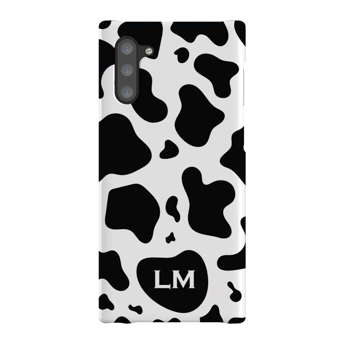 Personalised Cow Print Initials Samsung Galaxy Note 10 Case