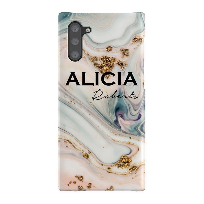 Personalised Fantasia Marble Name Samsung Galaxy Note 10 Case