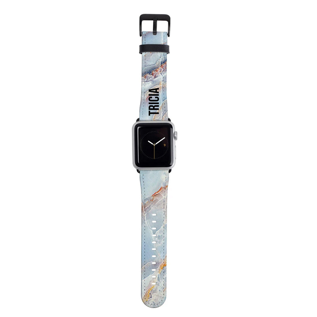 Personalised Ocean Marble Apple Watch Strap