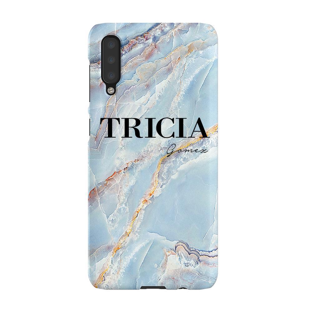 Personalised Ocean Marble Name Samsung Galaxy A50 Case
