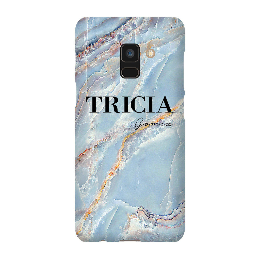 Personalised Ocean Marble Name Samsung Galaxy A8 Case