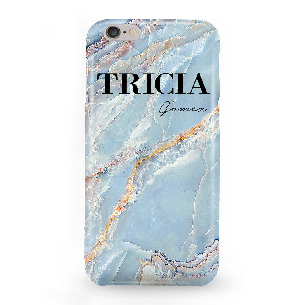 Personalised Ocean Marble Name iPhone 6/6s Case