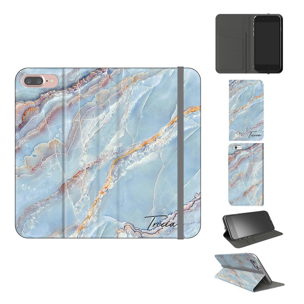 Personalised Ocean Marble Name iPhone 7 Plus Case