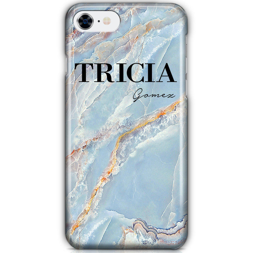 Personalised Ocean Marble Name iPhone 7 Case