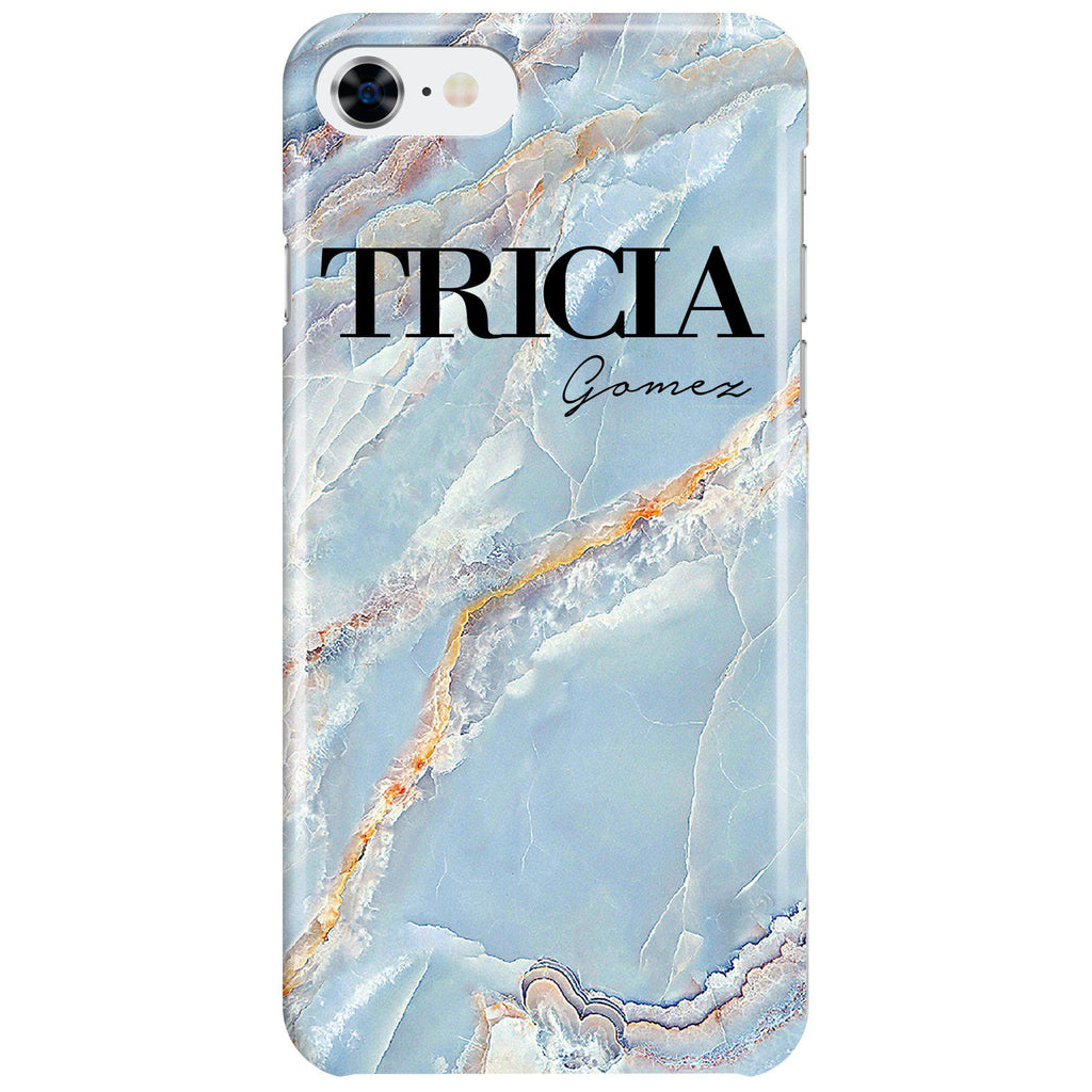 Personalised Ocean Marble Name iPhone SE Case