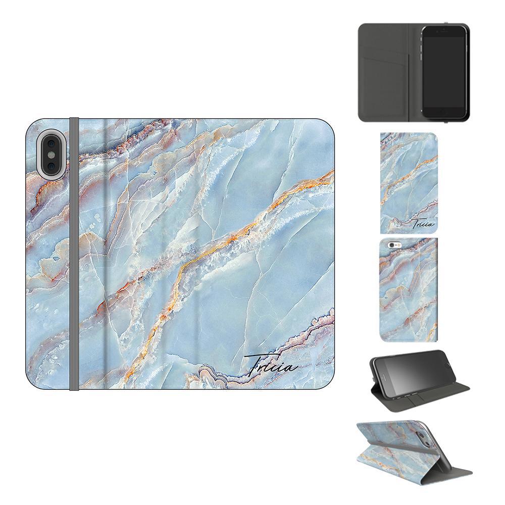 Personalised Ocean Marble Name iPhone XS Max Case