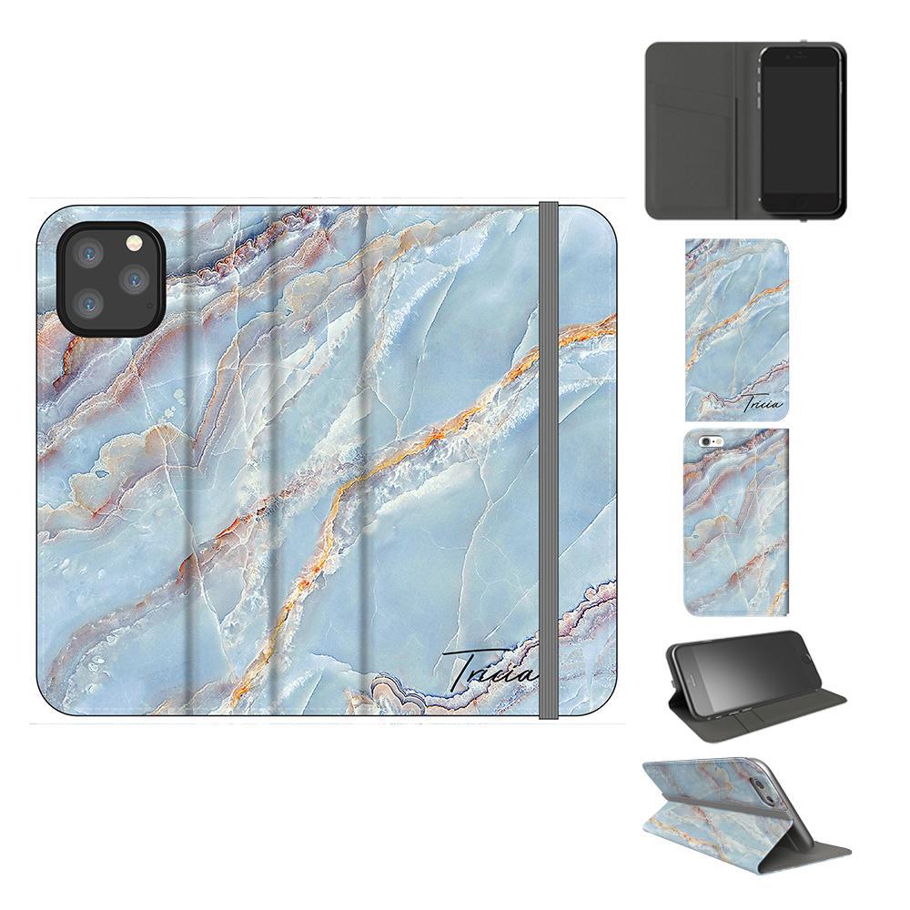 Personalised Ocean Marble Name iPhone 12 Pro Case
