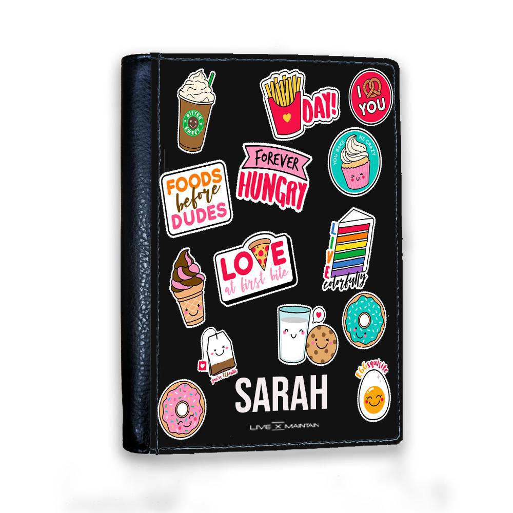 Personalised Foodie Sticker Passport Cover