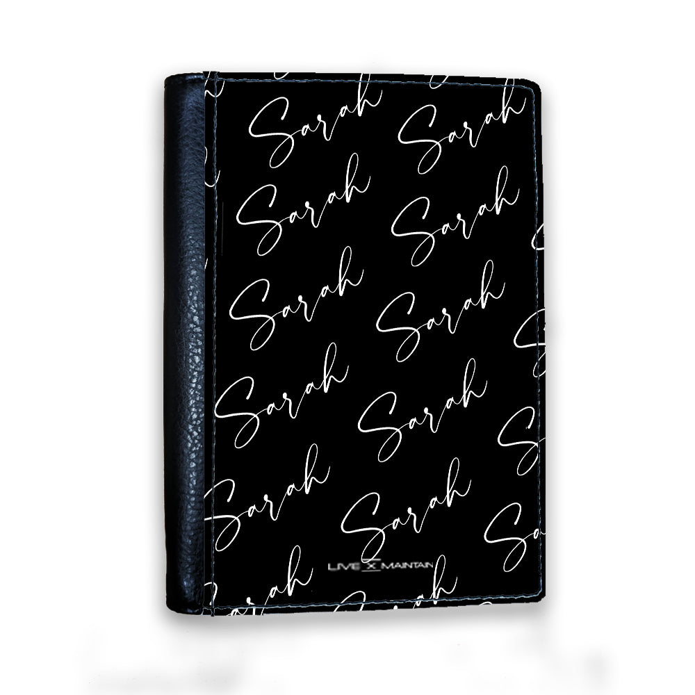 Personalised Script Name All Over Passport Cover