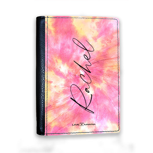 Personalised Tie Dye Name Passport Cover