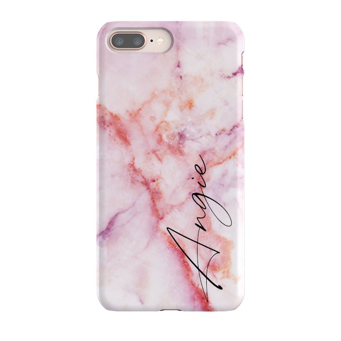 Personalised Pastel Marble Name iPhone 8 Plus Case
