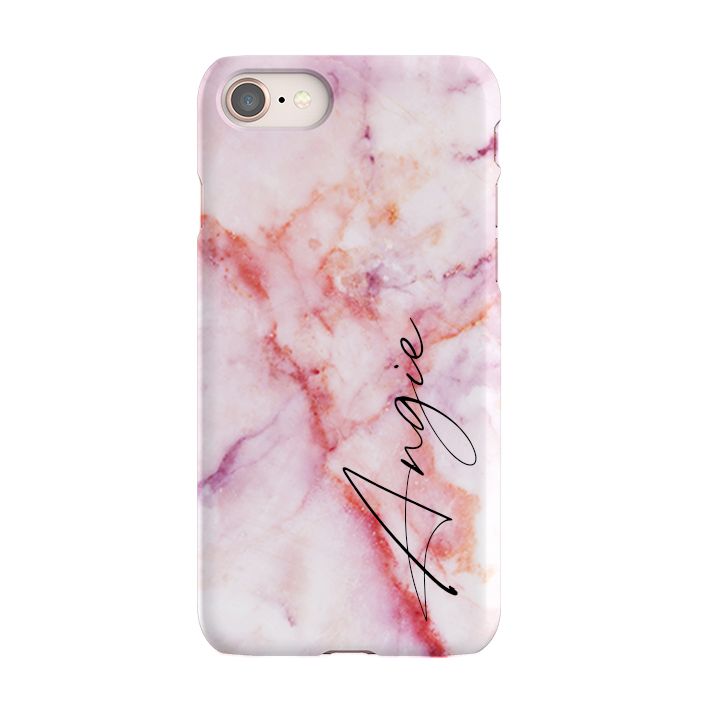 Personalised Pastel Marble Name iPhone 8 Case