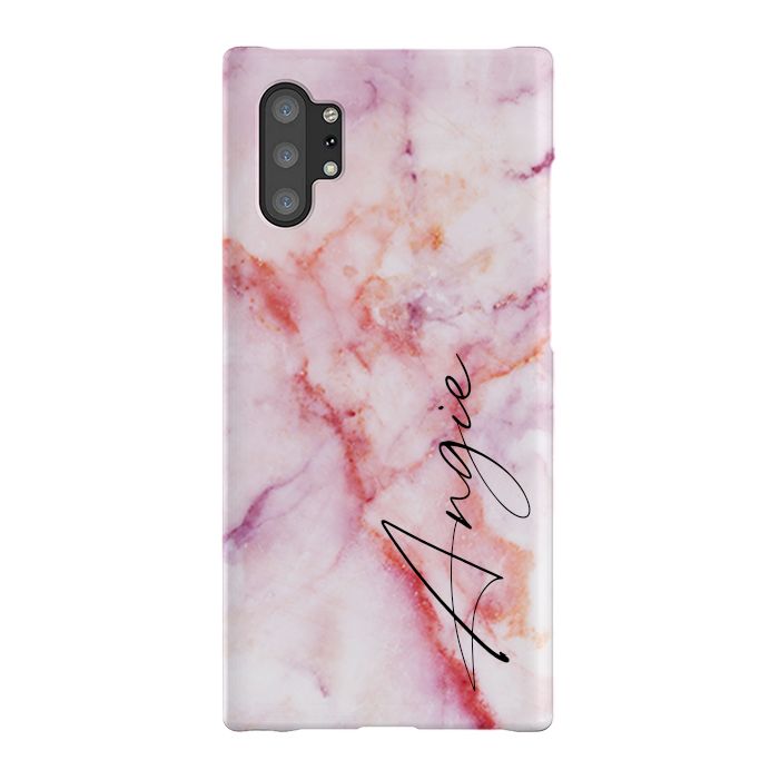 Personalised Pastel Marble Name Samsung Galaxy Note 10+ Case