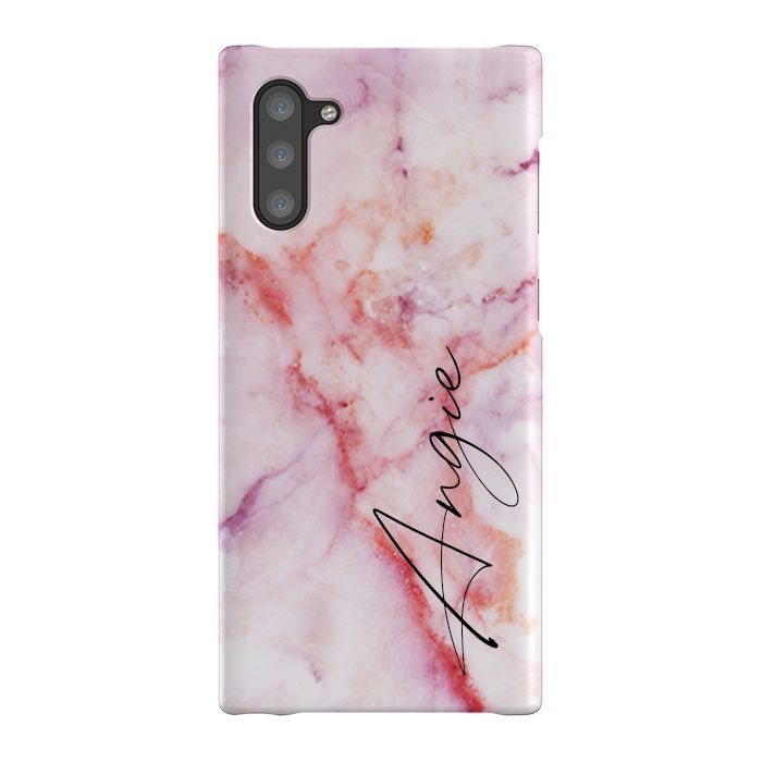 Personalised Pastel Marble Name Samsung Galaxy Note 10 Case