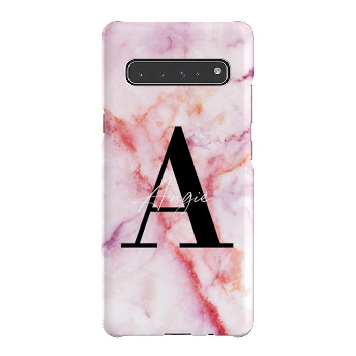 Personalised Pastel Marble Name Initial Samsung Galaxy S10 5G Case