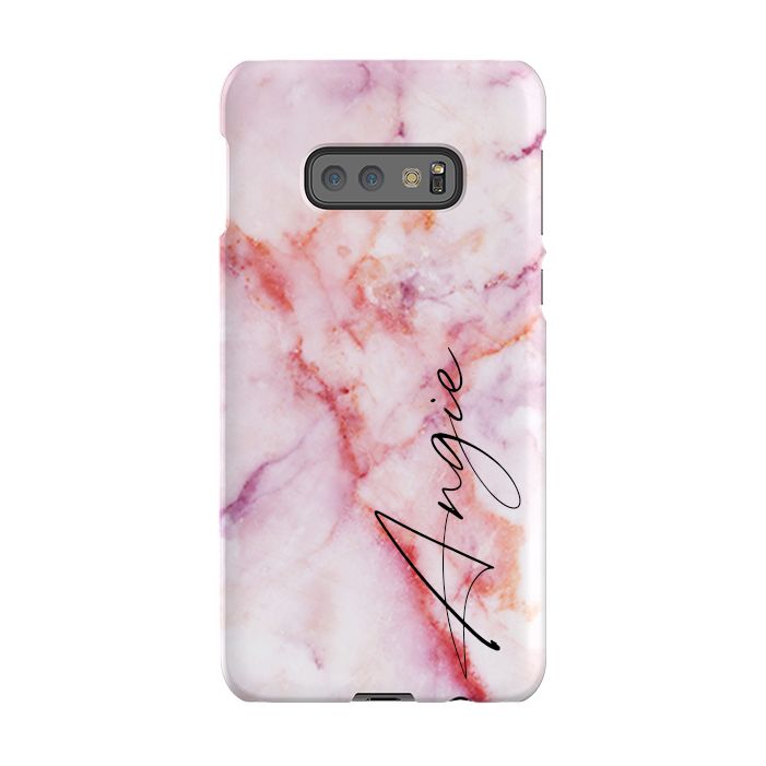 Personalised Pastel Marble Name Samsung Galaxy S10e Case