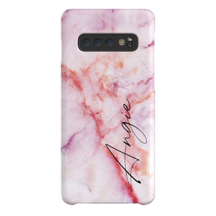 Personalised Pastel Marble Name Samsung Galaxy S10 Case