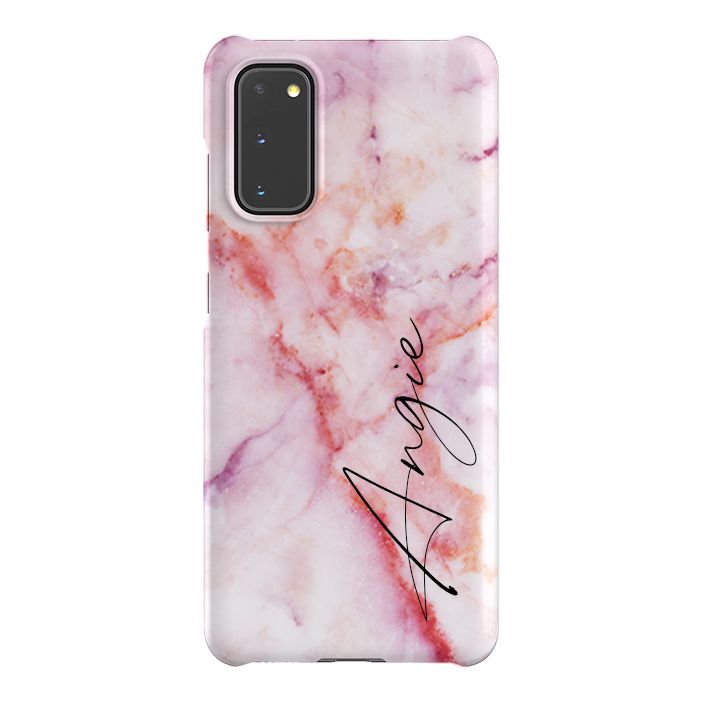 Personalised Pastel Marble Name Samsung Galaxy S20 FE Case