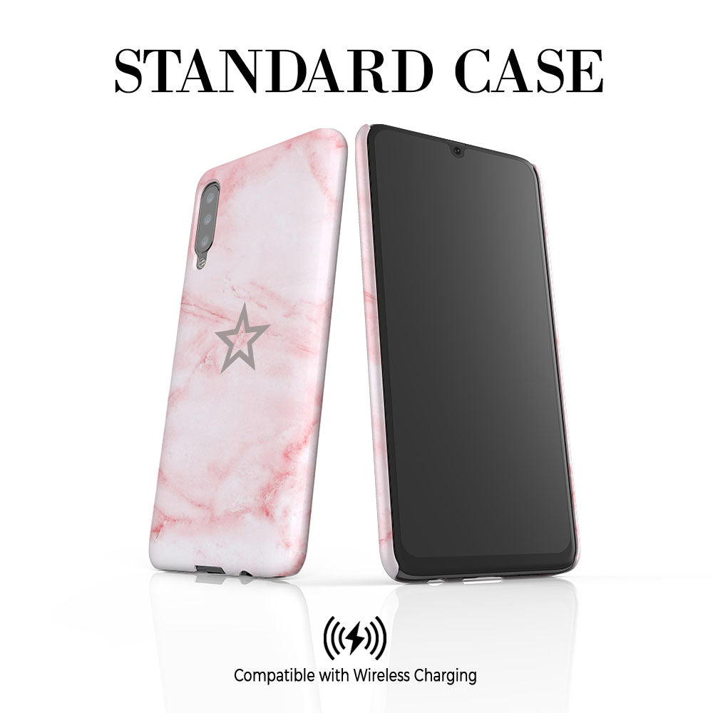 Personalised Cotton Candy Star Marble Initials  Samsung Galaxy A50 Case