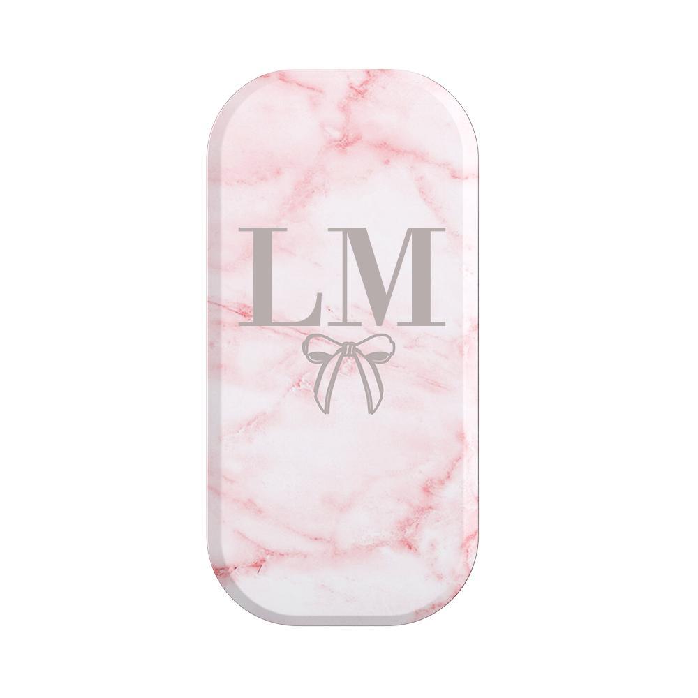 Personalised Cotton Candy Bow Marble Clickit Phone grip