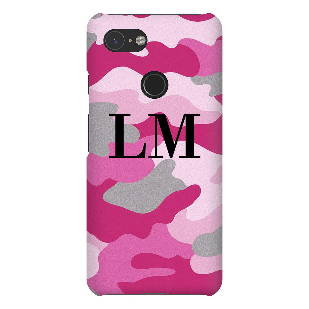 Personalised Pink Camouflage Google Pixel 3 Case