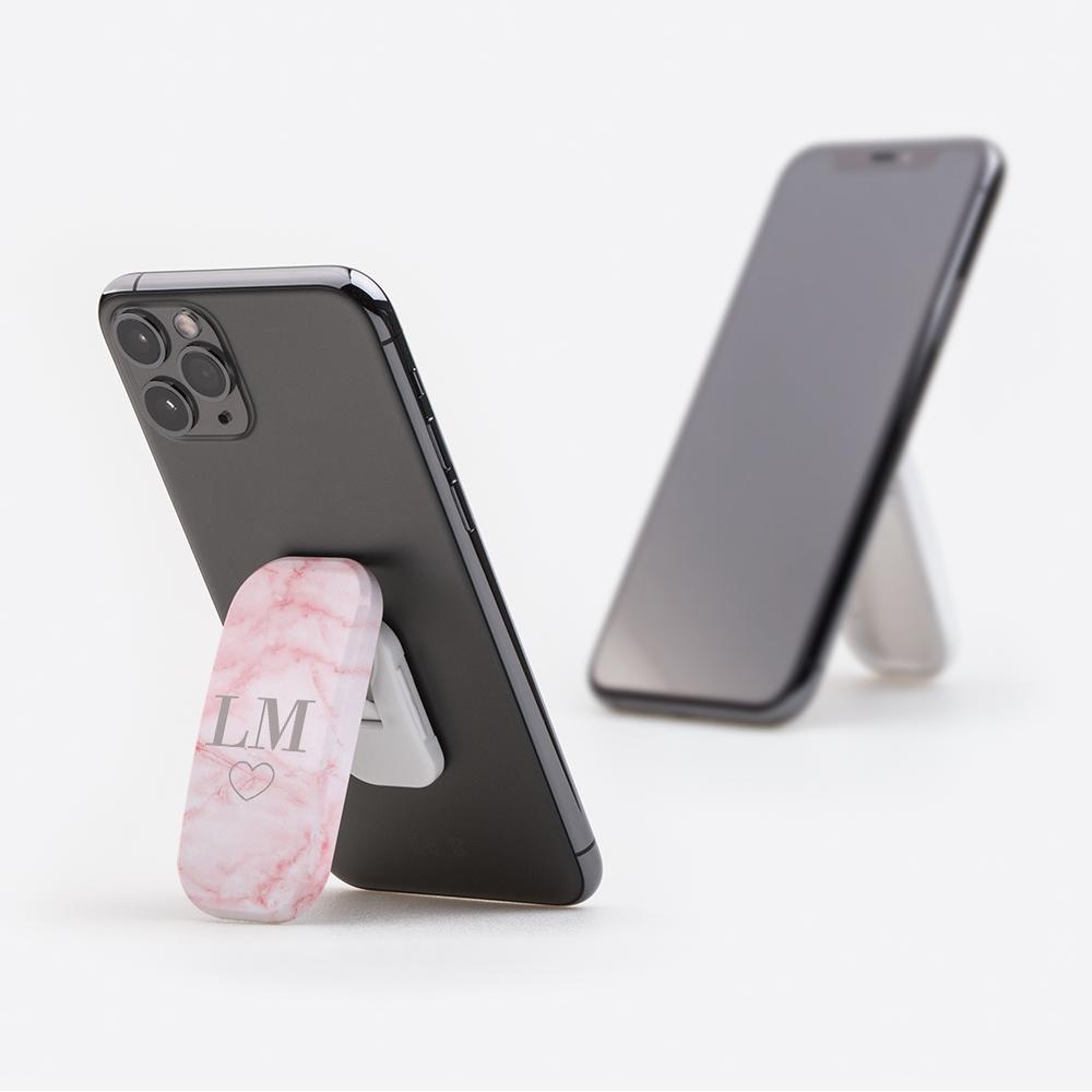 Personalised Cotton Candy Heart Marble Clickit Phone grip