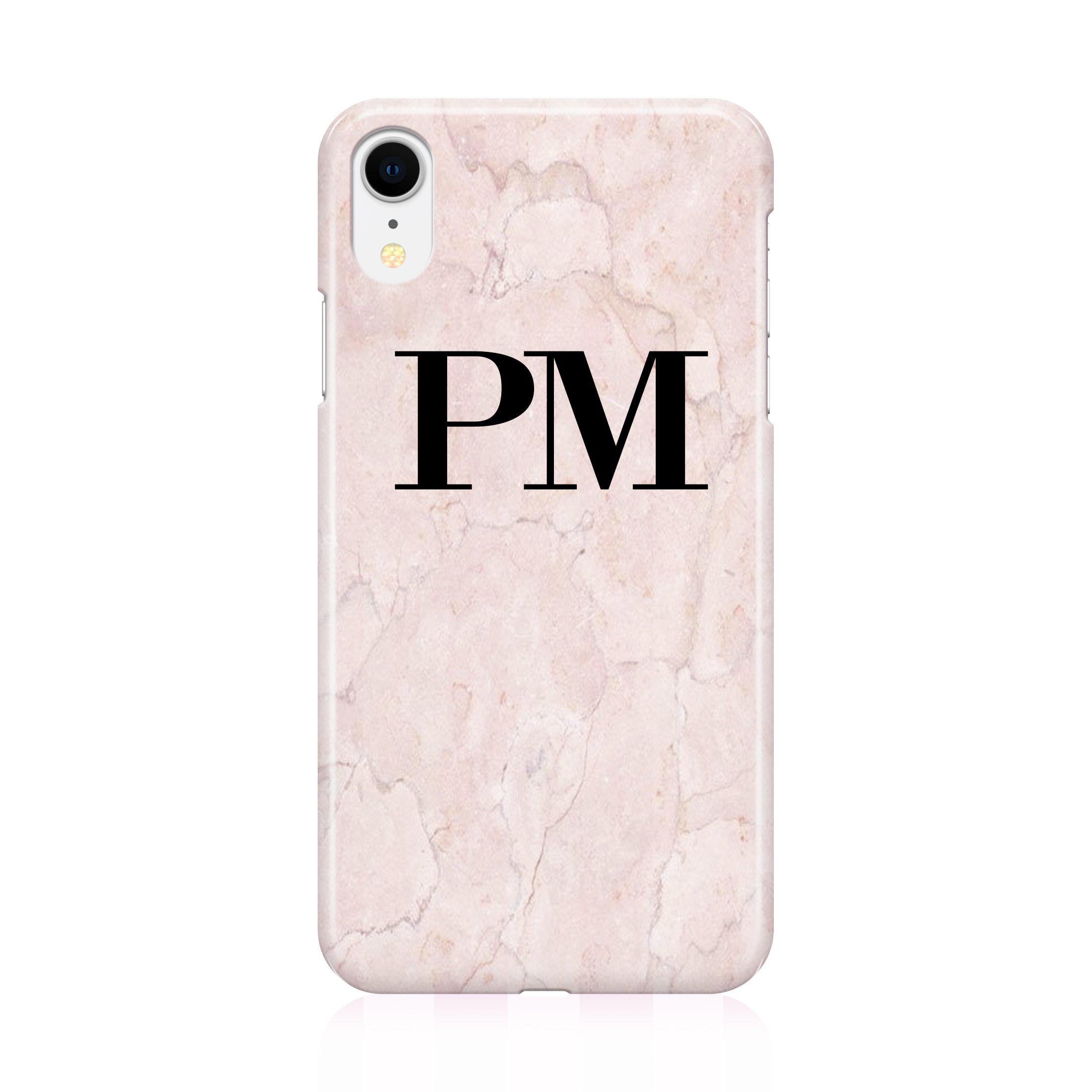 Personalised Marble Initials iPhone XR