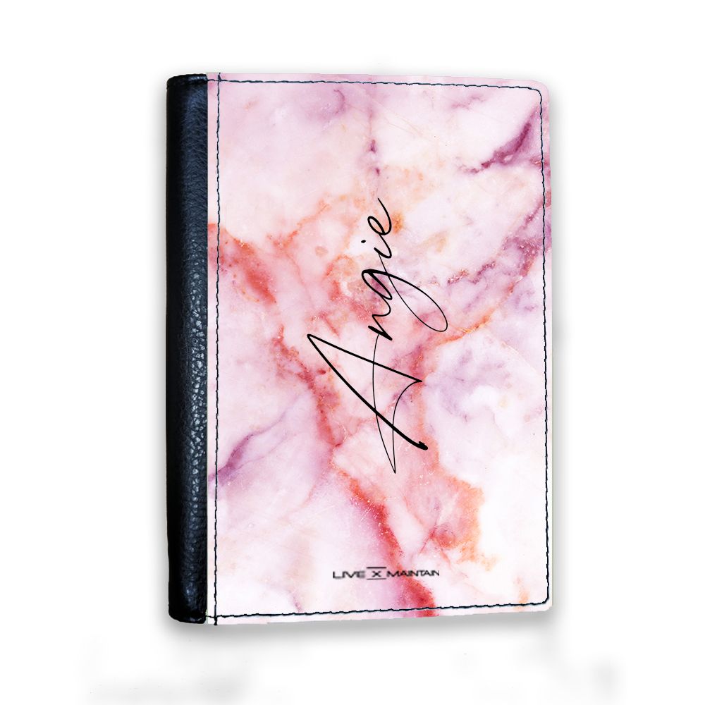 Personalised Pastel Marble Name Passport Cover