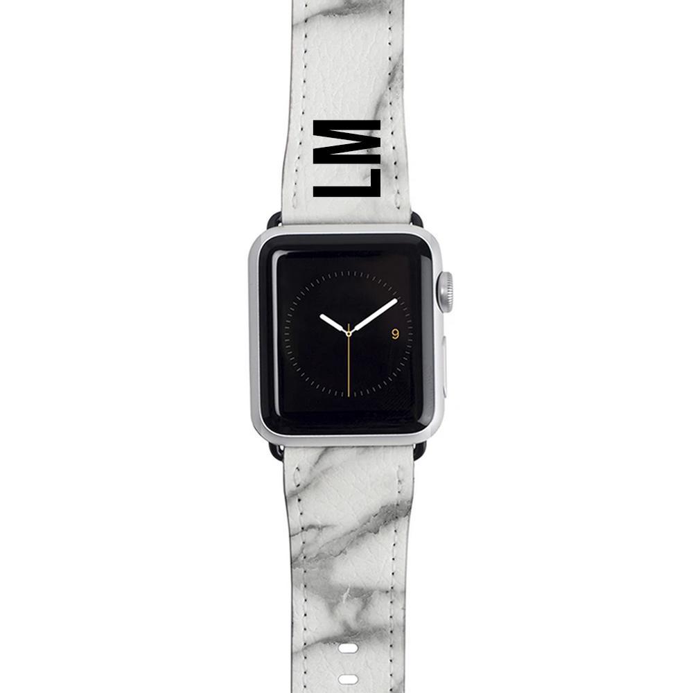 Personalised Pentelic Marble Apple Watch Strap