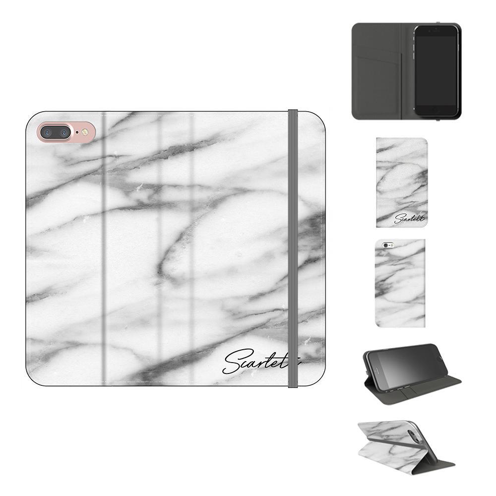 Personalised Pentelic Marble Initials iPhone 7 Plus Case