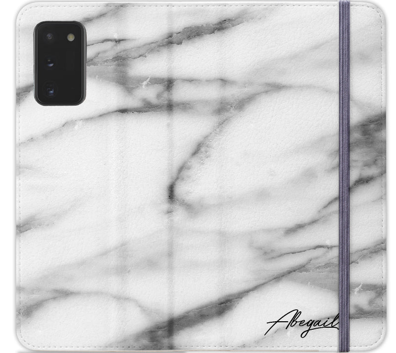 Personalised Pentelic Marble Initials Samsung Galaxy Note 20 Case