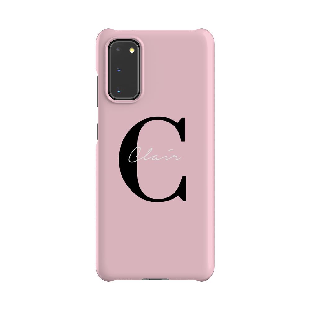 Personalised Bloom Name Initials Samsung Galaxy S20 FE Case