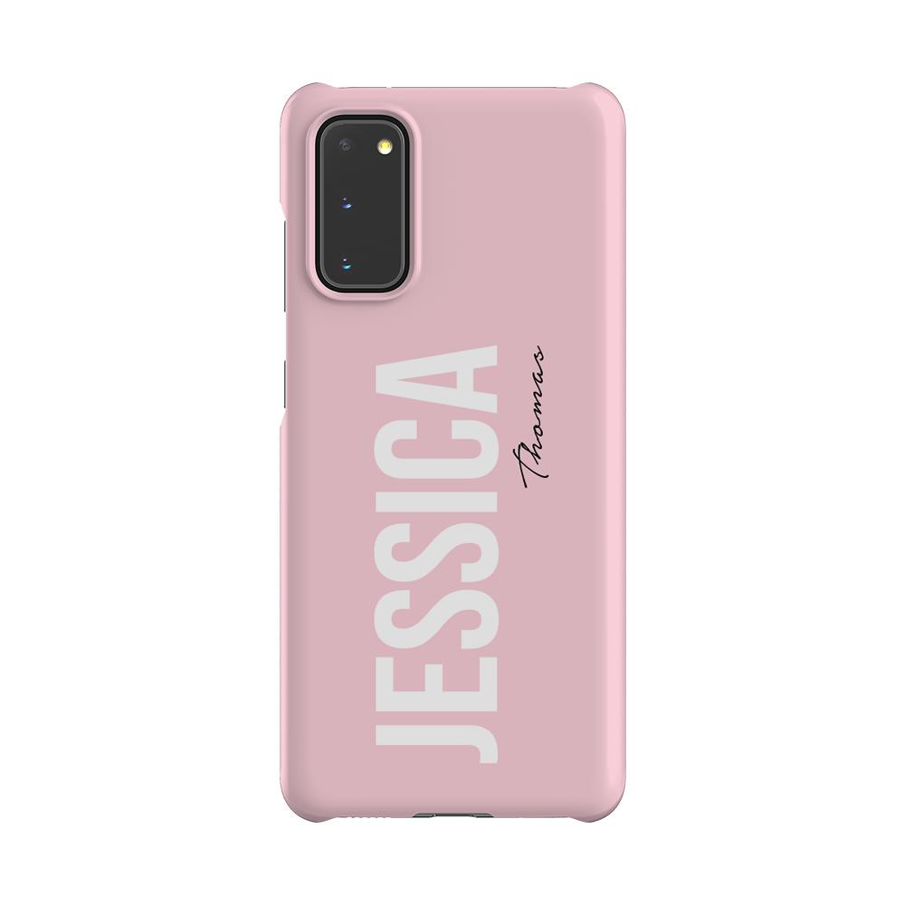 Personalised Bloom Name Side Samsung Galaxy S20 Case