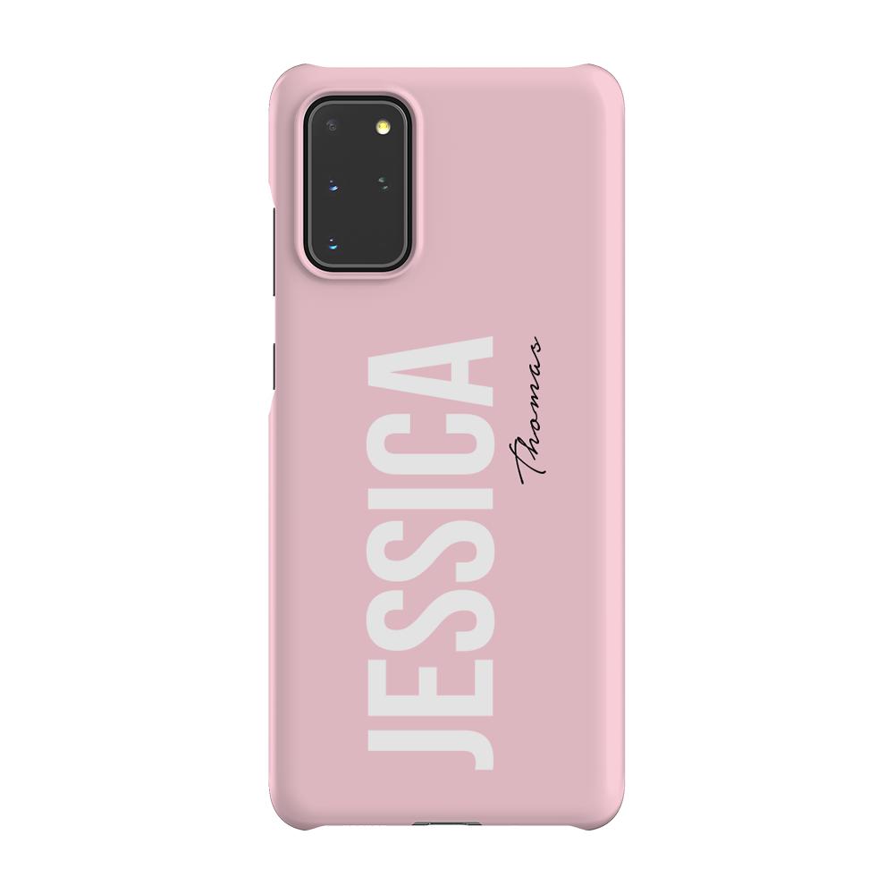 Personalised Bloom Name Side Samsung Galaxy S20 Plus Case