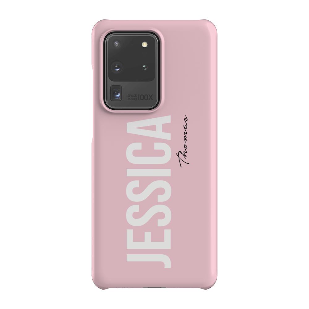 Personalised Bloom Name Side Samsung Galaxy S20 Ultra Case