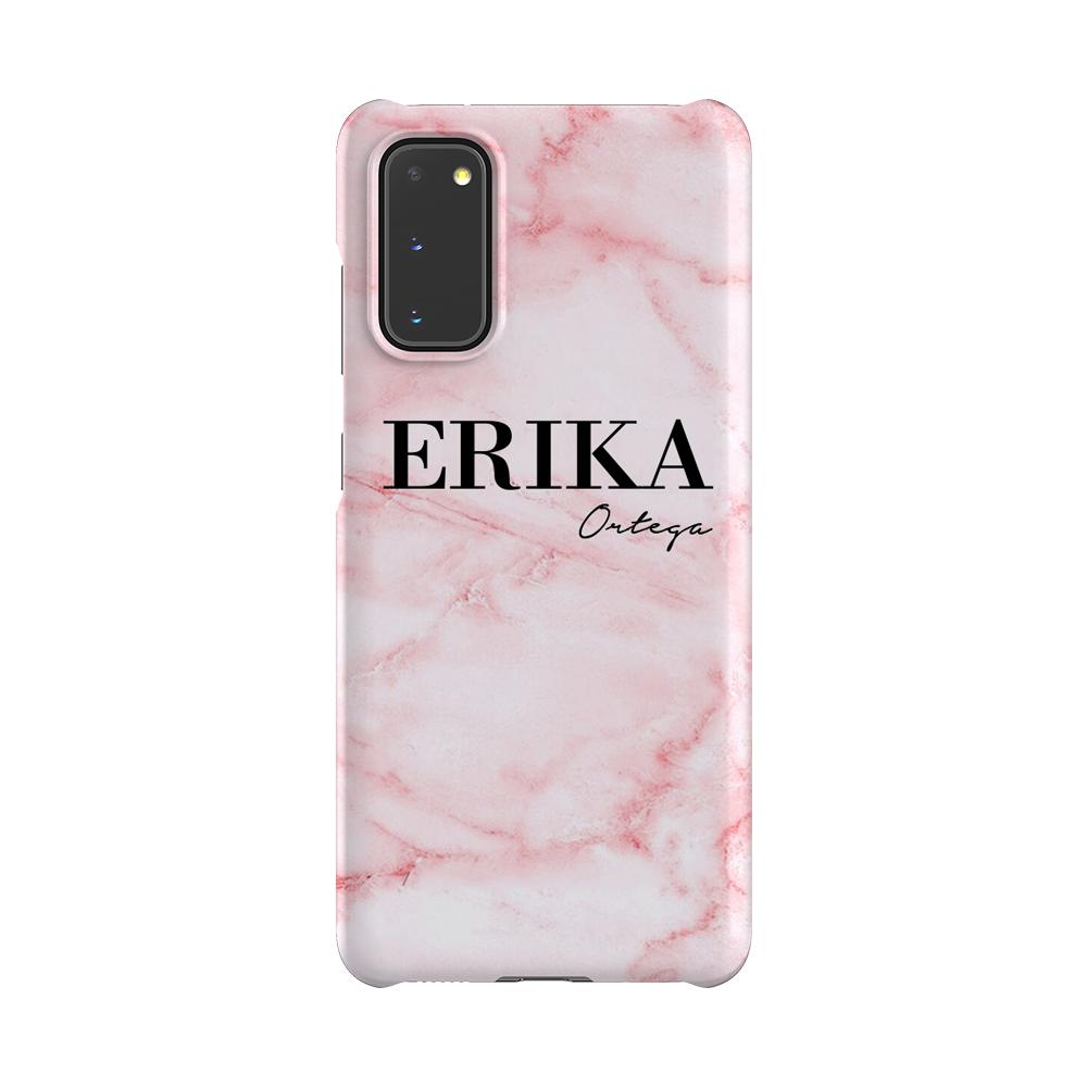 Personalised Cotton Candy Marble Name Samsung Galaxy S20 Case