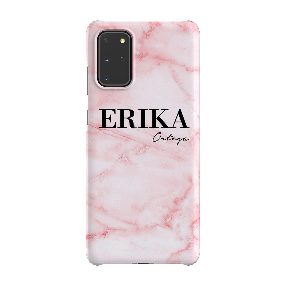 Personalised Cotton Candy Marble Name Samsung Galaxy S20 Plus Case