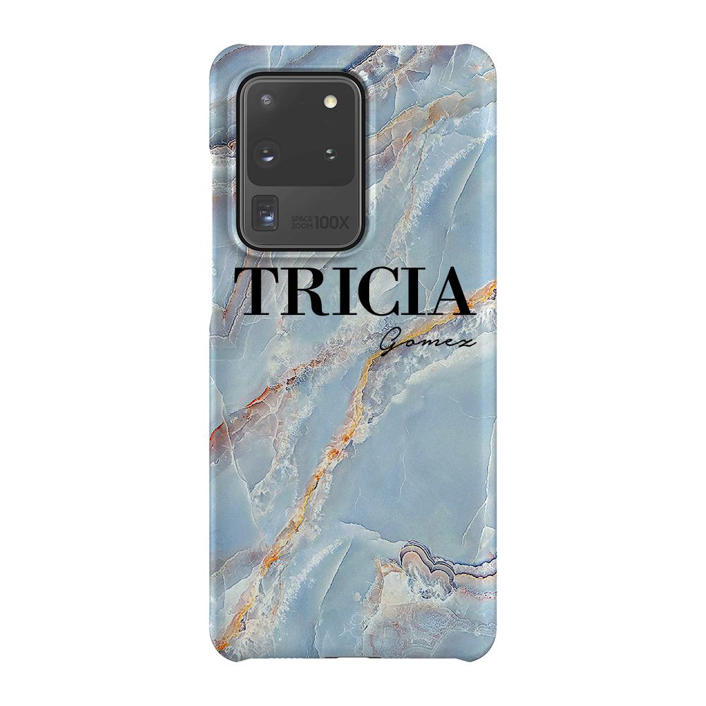 Personalised Ocean Marble Name Samsung Galaxy S20 Ultra Case