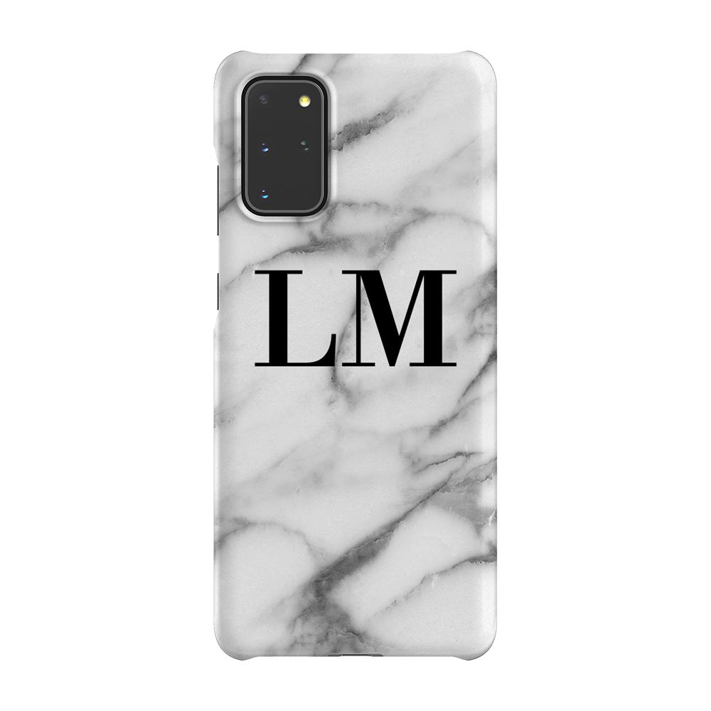 Personalised Pentelic Marble Initials Samsung Galaxy S20 Plus Case
