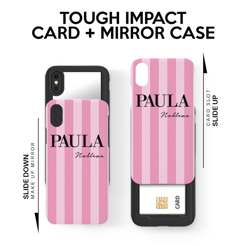 Personalised Pink Stripe iPhone 11 Case