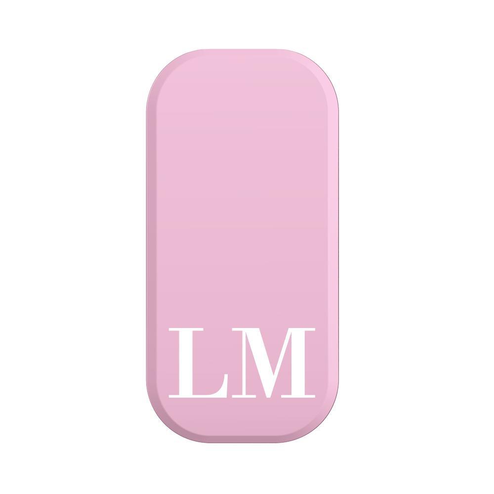 Personalised Pink x White Initials Clickit Phone grip
